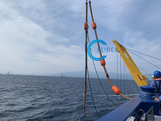 Νερού αναρρόφησης μανικών επιπλεόντων σωμάτων περιλαίμιων ανθεκτικό πολυαιθυλένιο πίεσης πετρελαίου υποβρύχιο