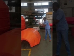 Κίτρινο/Παρτοκαλί κύλινδρο HDPE σωλήνα πλωτή για τις ανάγκες των πελατών