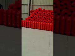 Πορτοκαλί σωλήνας HDPE με γαλβανισμένη σύνδεση και γέμισμα από αφρό πολυουρεθάνης για υποστήριξη πλευστότητας