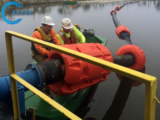 HDPE αφρισμένη εύκαμπτη επίπλευση πλαστική άμμος μανικών επιπλεόντων σωμάτων σωλήνων εκβάθυνσης 23 ίντσα
