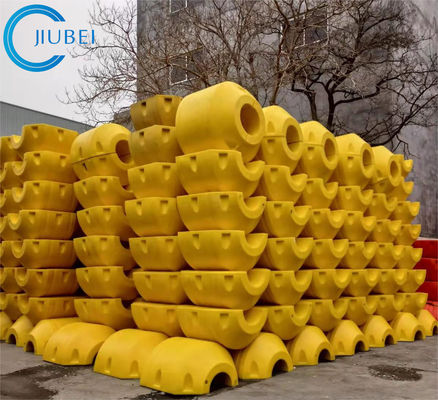 HDPE πακτώνων PU PE εκβάθυνσης Floater σωλήνων ίνα - γυαλί γεμισμένο αφρός Floater καθ'οδόν συνδυασμένη