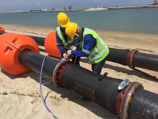 Εκβαθύνοντας επιπλέων σωλήνας Uhmw ορυχείου νερού πετρελαίου λάσπης εκβάθυνσης άμμου υλικών σωληνώσεων
