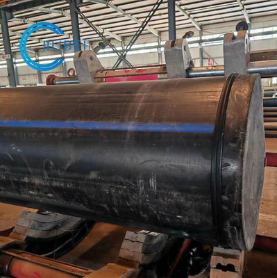 HDPE εκβάθυνσης υψηλής πυκνότητας γεμισμένος αφρός σωλήνας DN900 ως εκβάθυνση της επιπλέουσας αποβάθρας εξοπλισμών