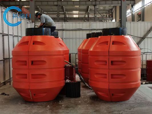 Προσαρμοσμένος PU μεγέθους HDPE σωλήνας Floater για την επιπλέουσα θαλάσσια σωλήνωση εκβάθυνσης