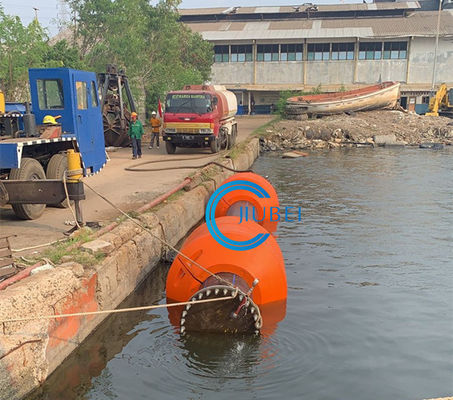 Προσαρμοσμένος PU μεγέθους HDPE σωλήνας Floater για την επιπλέουσα θαλάσσια σωλήνωση εκβάθυνσης