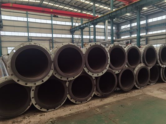 Εκτόξευση σωλήνων UHMWPE με ατσάλινες φλάντζες