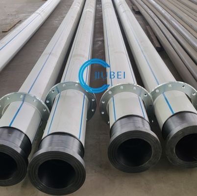 Λευκό μαύρο Co Εξωθήθηκε PN10 ISO4427 HDPE σωλήνα με εξαιρετική αντοχή στη διάβρωση