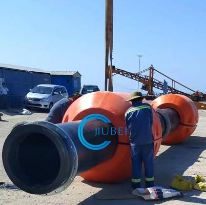 Προσαρμοσμένοι πορτοκαλί ή κίτρινοι πλωτοί σωλήνες HDPE με εγκατάσταση θερμού γαλβανισμένου χάλυβα