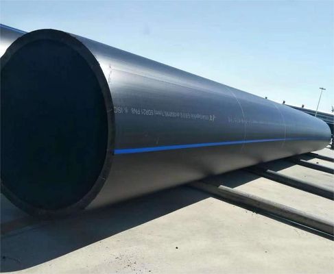 Αντοχή σε αντίκτυπο HDPE σωλήνα αποβλήτων με συγκόλληση / ατσάλινες φλάντζες