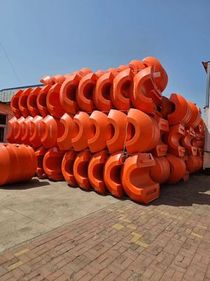 Υλικό πλεύσης PE HDPE πλεύσης σωλήνων με καρφιά σύνδεσης κυλίνδρων και πλυντήρια